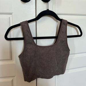 Target Brown Ribbed Women's Bra Top